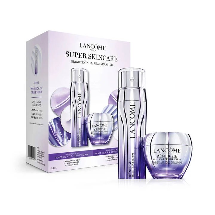 Lancome - Lancome Renergie Triple Serum 50ml & Renergie HPN 300 - Peptide Cream 50ml Super Skincare 2 Piece Set - The Beauty Shop - 9312696110491