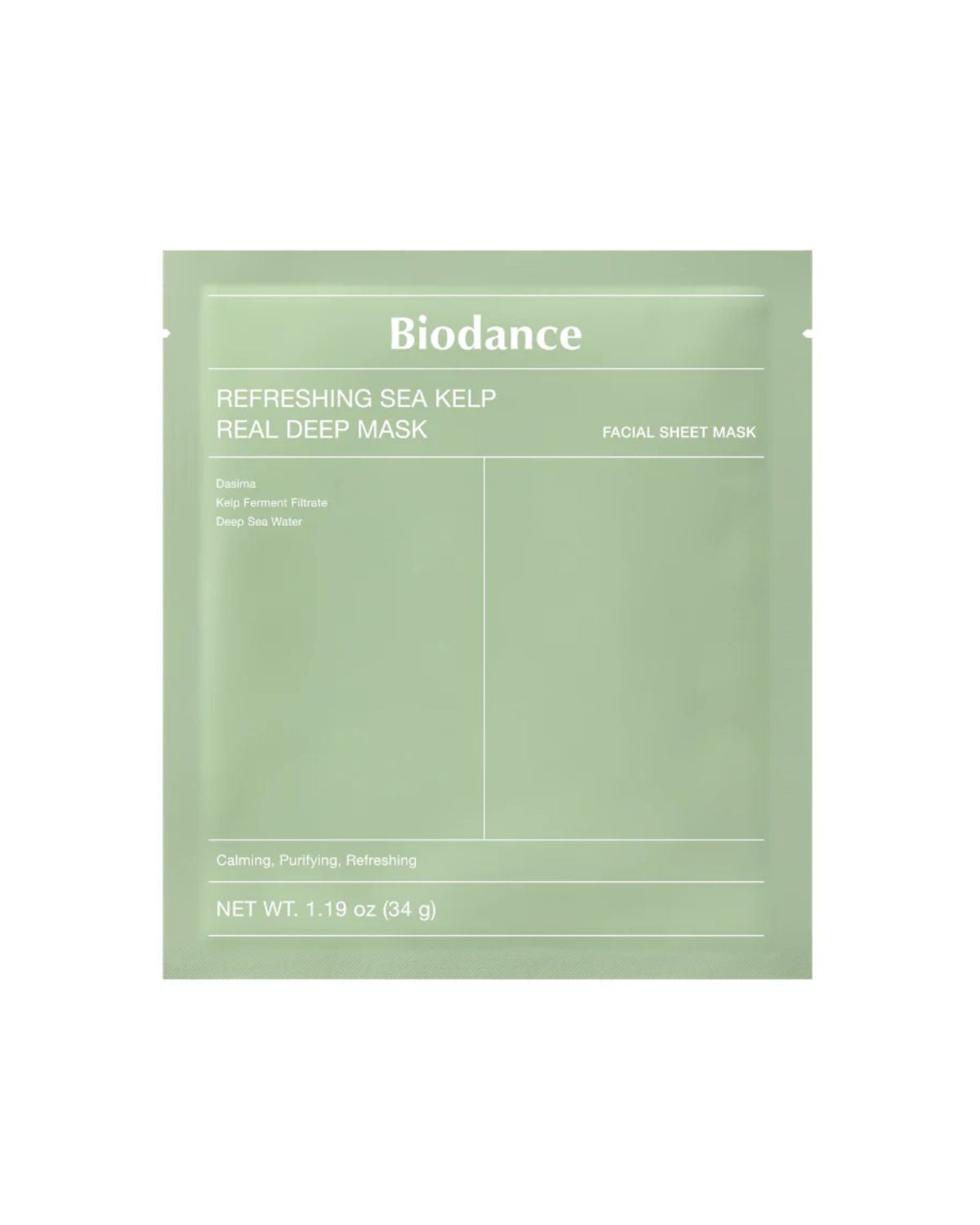 Refreshing Sea Kelp Real Deep Mask 34g x 1 Mask