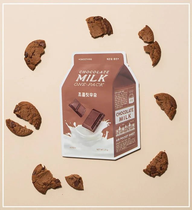 A'PIEU - Milk Sheet Mask One Pack 1pc - Chocolate Milk - The Beauty Shop - 8809747939879