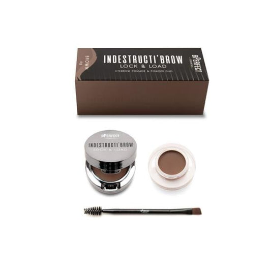 BPerfect - Bperfect Indestructibrow Brow Lock & Load Eyebrow Pomade & Powder Duo - Brown - The Beauty Shop - 0793618273651