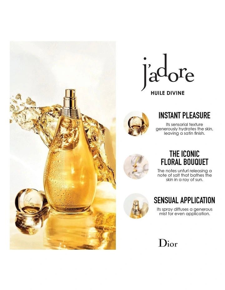 J Adore Huile Divine Dry Silky Body Hair Oil 50ml The Beauty Shop