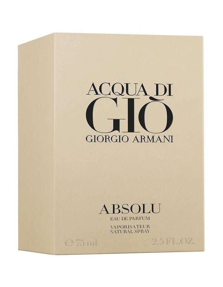 Giorgio Armani - Acqua Di Gio Absolu EDP - 75ml - The Beauty Shop - 3614271992901