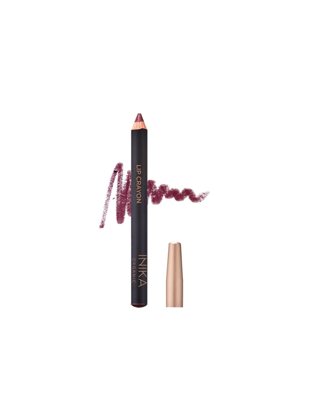 Inika - Certified Organic Lipstick Crayon - Deep Plum - The Beauty Shop - 9553527038618