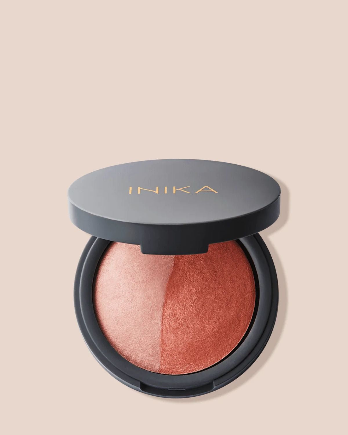 Inika - INIKA Baked Blush Duo - Burnt Peach - The Beauty Shop - 9553527049805