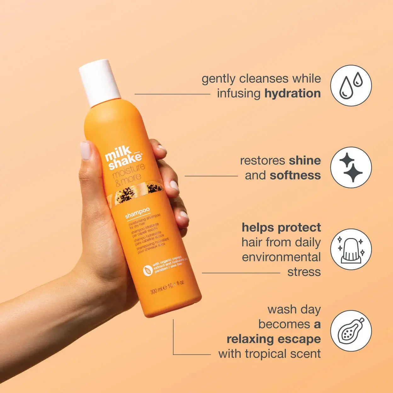 Milk Shake Moisture & More Shampoo 300ml