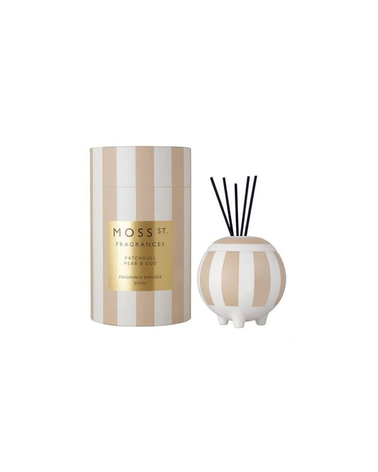 Moss St Fragrances - Moss St Diffuser 350ml Mothers Day 2024 - Patchouli Pear & Oud - The Beauty Shop - 9353736003014