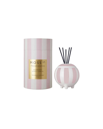 Moss St Fragrances - Moss St Diffuser 350ml Mothers Day 2024 - Raspberry Honey & Musk - The Beauty Shop - 9353736002994