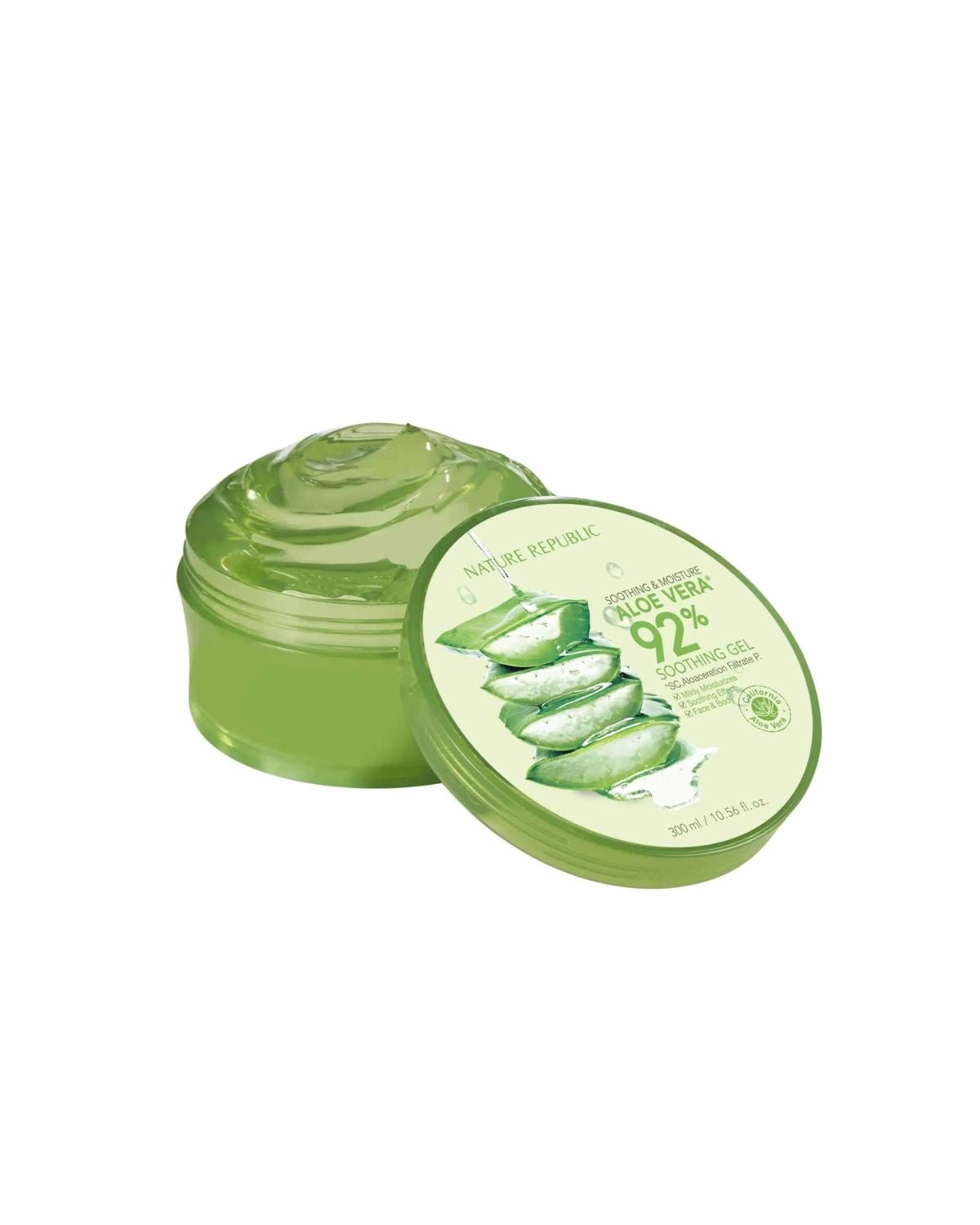 Nature Republic - Nature Republic Soothing & Moisture Aloe Vera 92% Soothing Gel 300ml - The Beauty Shop - 8806173420377