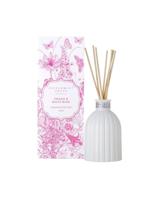 Peppermint Grove - Freesia & White Musk Diffuser 100ml Mothers Day - The Beauty Shop - 9349228006724