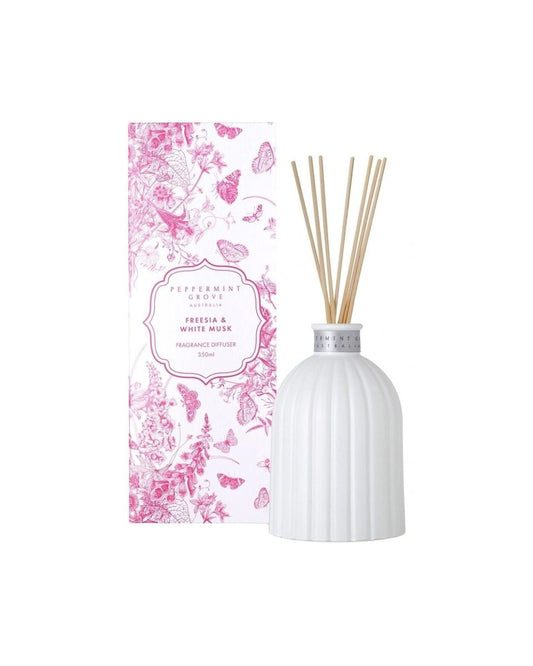 Peppermint Grove - Peppermint Grove Freesia & Musk Diffuser 350ml Mothers Day 2024 - The Beauty Shop - 9349228006717