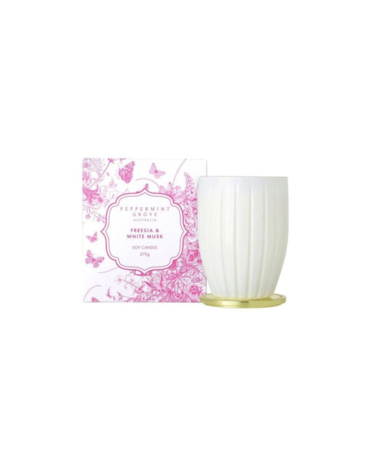 Peppermint Grove - Peppermint Grove Freesia & Musk Soy Candle Mothers Day 2024 - The Beauty Shop - 9349228006700