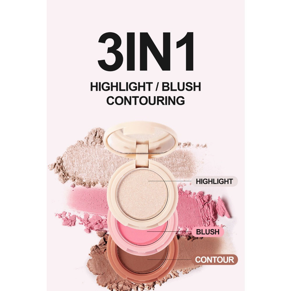 Glow Up 3 in 1 Highlight Blush Contour 6g