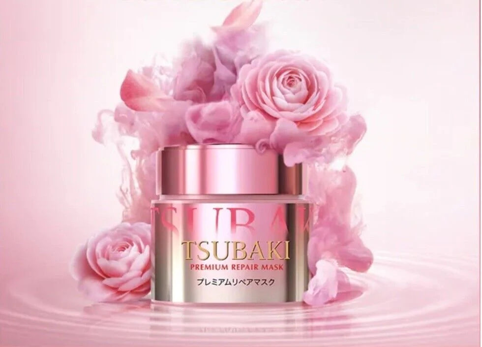 Tsubaki Premium Repair Hair Mask Pink Camellia 180g